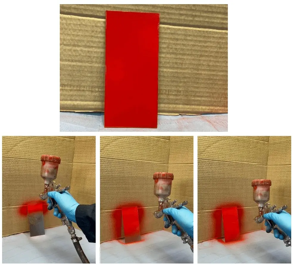 ПУ эмаль красного цвета